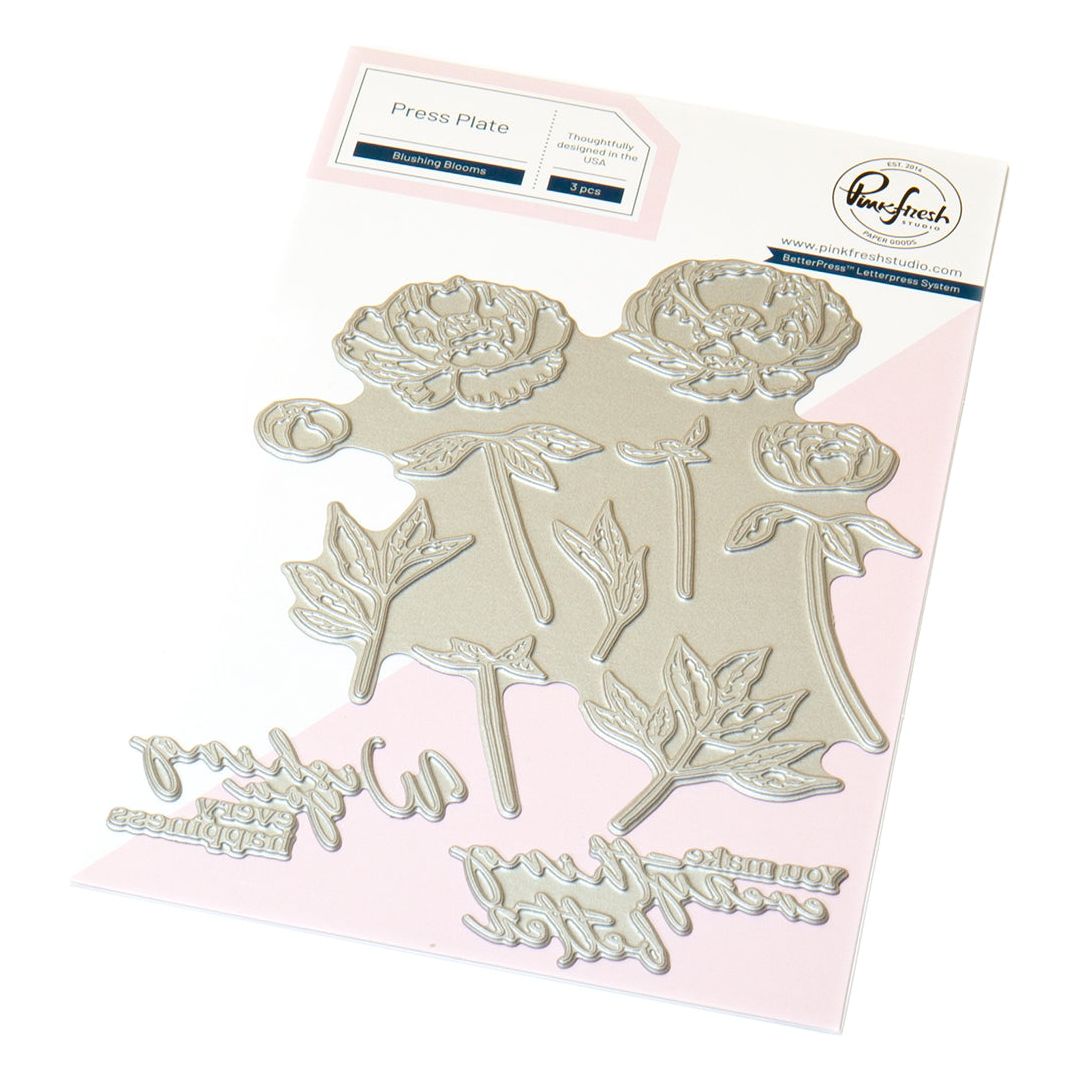 Pinkfresh Studio Blushing Blooms Press Plates 283525