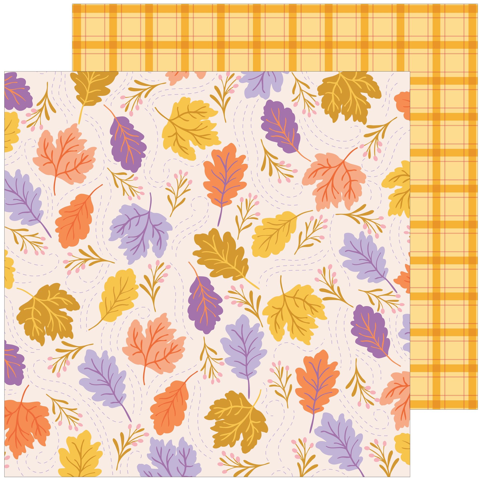 Pinkfresh Studio BooVille 12 x 12 Paper Pack 325926 Autumn Leaves