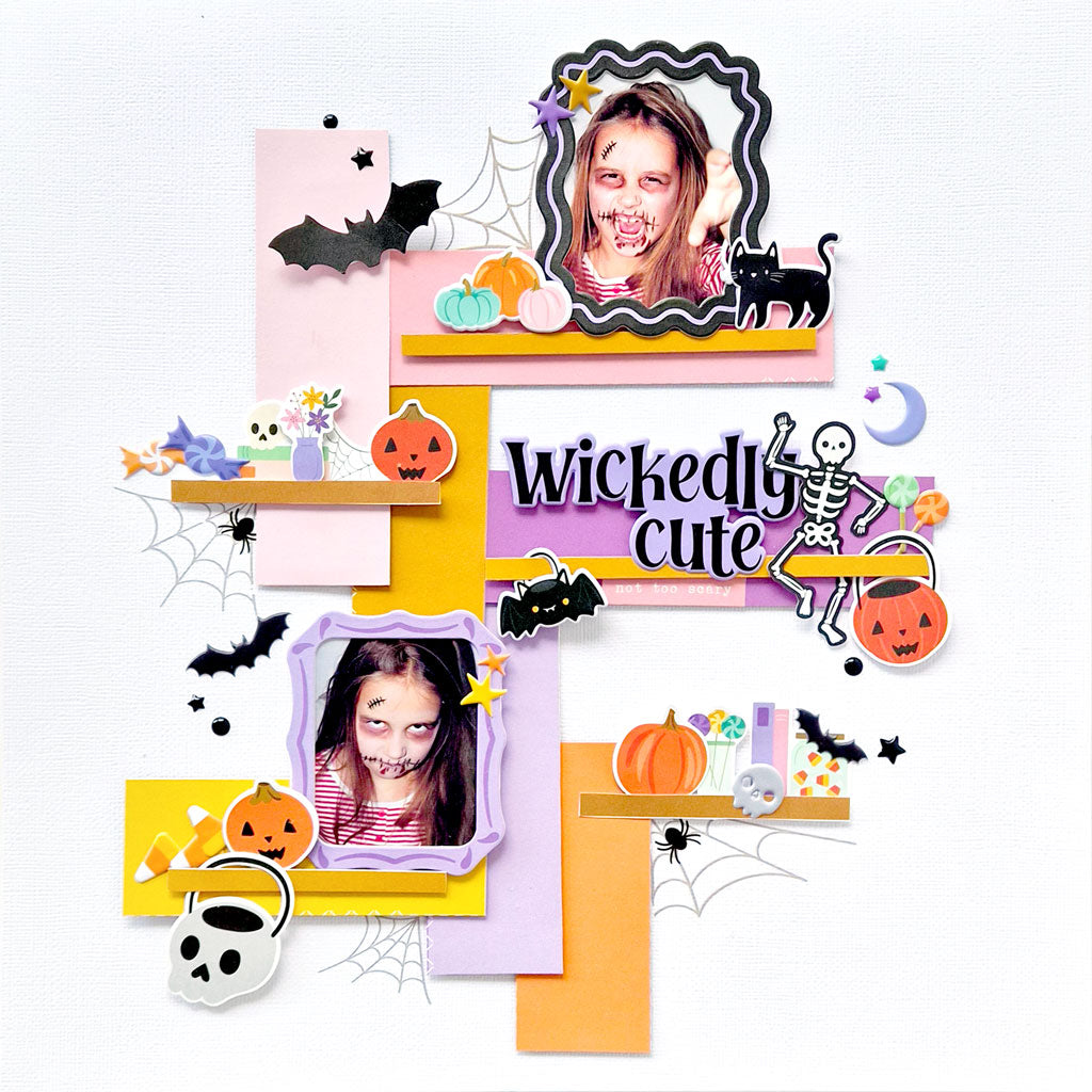 Pinkfresh Studio BooVille Floral Ephemera 326526 Wickedly Cute