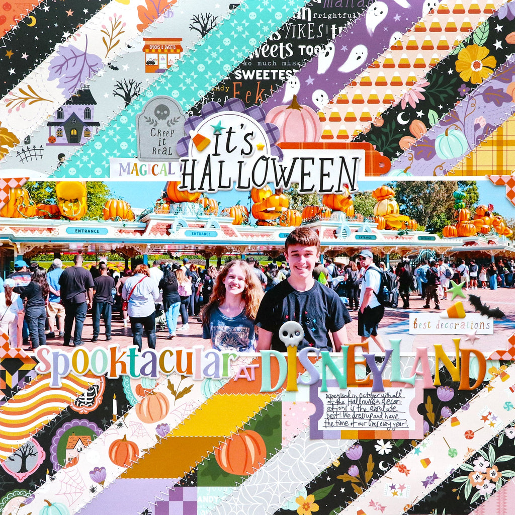 Pinkfresh Studio BooVille Puffy Titles 326626 Disney Halloween