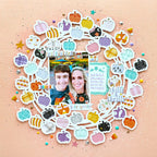 Pinkfresh Studio BooVille Puffy Titles 326626 Fall Festivities