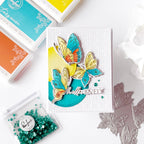 Pinkfresh Studio Butterfly Bliss Press Plates 273725 Hello Lovely Card