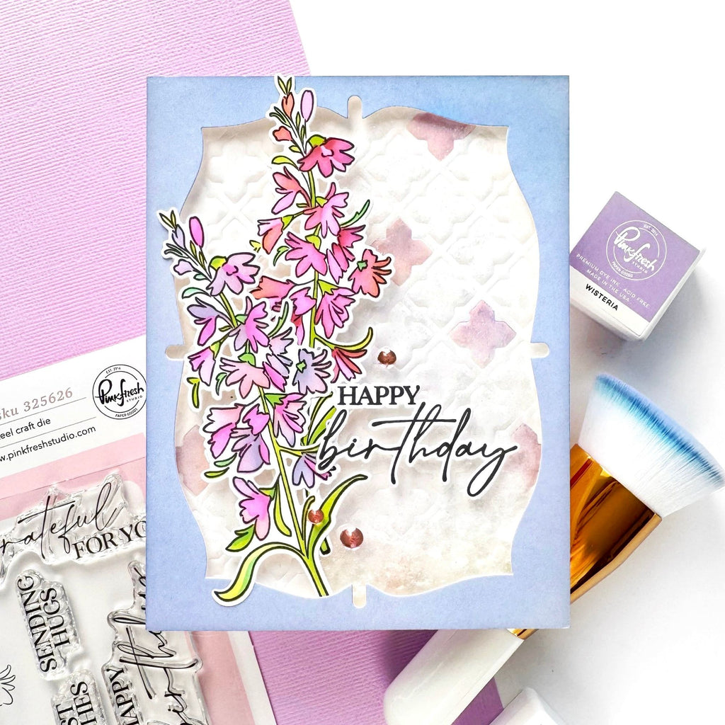 Pinkfresh Studio Cardinal Kiss Clear Stamps 325526 Happy Birthday Card