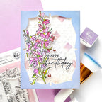 Pinkfresh Studio Cardinal Kiss Clear Stamps 325526 Happy Birthday Card