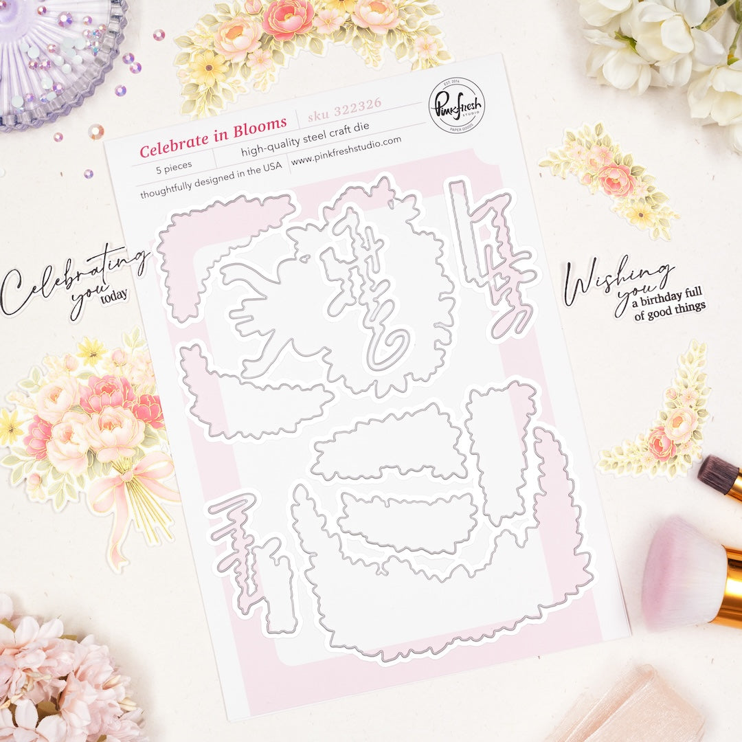 Pinkfresh Studio Celebrate In Blooms Dies 322326
