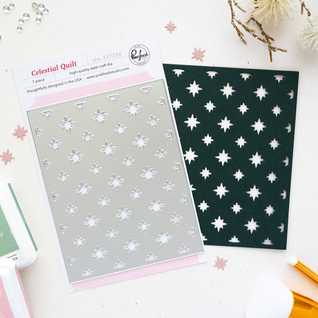 Pinkfresh Studio Celestial Quilt Coverplate Die 337126