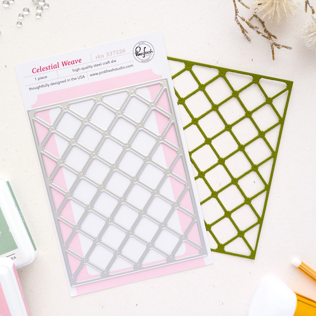 Pinkfresh Studio Celestial Weave Coverplate Die 337226