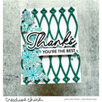 Pinkfresh Studio Cheerful Blossoms Clear Stamps 262724 Thank You Card | color-code:ALT03