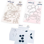 Pinkfresh Studio Cherry Bliss Stamps Dies And Stencils Bundle