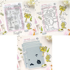 Pinkfresh Studio Citrus Still Life Clear Stamps Dies Stencils Bundle
