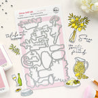 Pinkfresh Studio Citrus Still Life Clear Stamps Dies Stencils Bundle 324726 Set