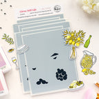 Pinkfresh Studio Citrus Still Life Clear Stamps Dies Stencils Bundle 324826 Set