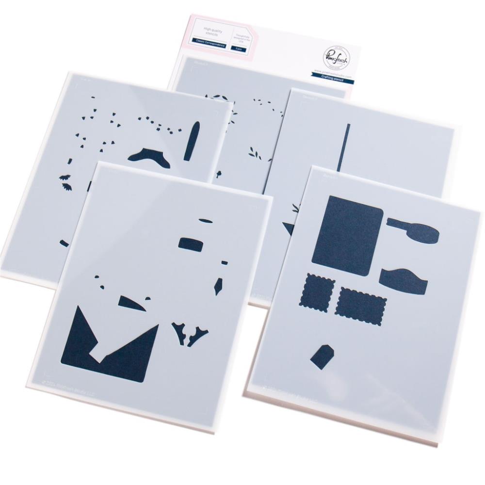 Pinkfresh Studio Classic Correspondence Stencils 267825