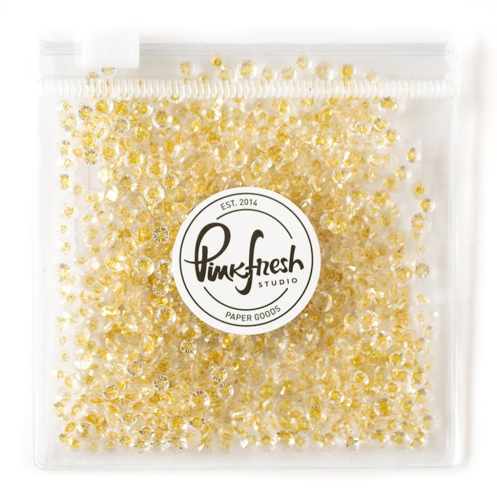 Pinkfresh Studio Clear With Gold Dust Gems pf154es