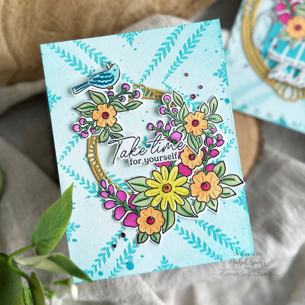 Pinkfresh Studio Clementine Dye Ink Pad pfdi038 Take Time For Yourself Card | color-code:ALT02