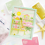 Pinkfresh Studio Coastal Paradise Dies 282525 Sending Sunshine Card