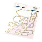 Pinkfresh Studio Coastal Paradise Stamps Dies Stencils And Press Plates Bundle 282525