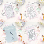 Pinkfresh Studio Couture Grace Clear Stamps Dies Stencils And Press Plates Bundle