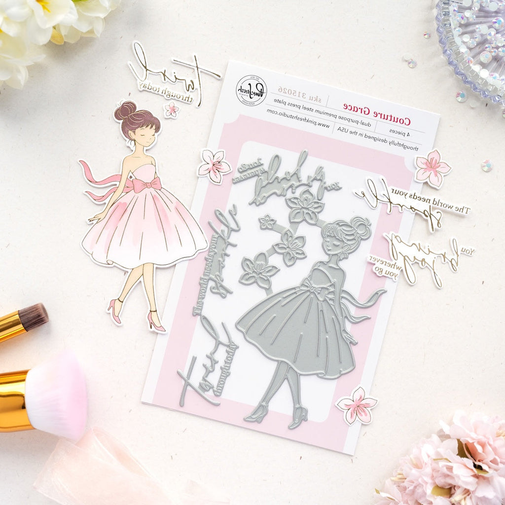 Pinkfresh Studio Couture Grace Press Plates 315026 Product Image Card