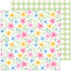 Pinkfresh Studio Crafted Moments 12 x 12 Paper Pack 316226 Bright Florals