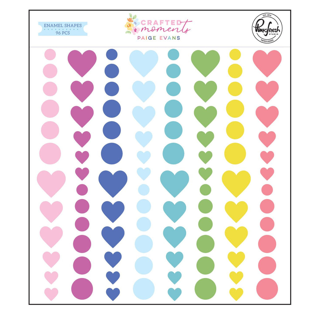 Pinkfresh Studio Crafted Moments Enamel Shapes 318326