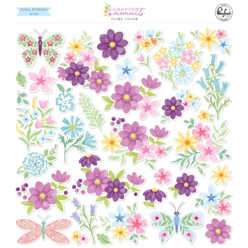 Pinkfresh Studio Crafted Moments Floral Ephemera 318026
