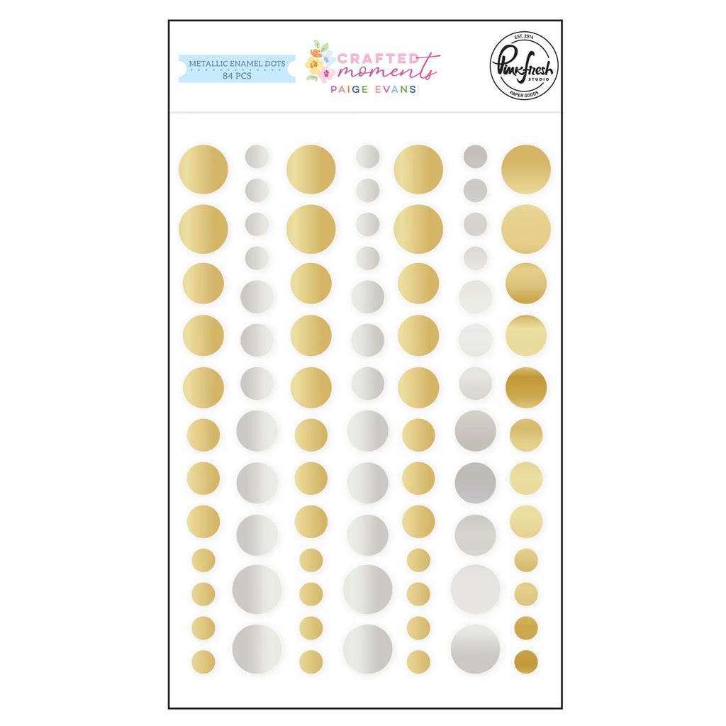 Pinkfresh Studio Crafted Moments Metallic Enamel Dots 318426