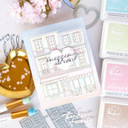 Pinkfresh Studio Darling District Press Plates 316026 Missing Our Talks Card