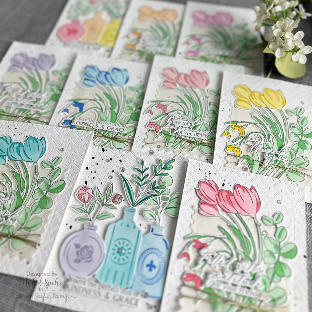 Pinkfresh Studio Dashing Daisies Press Plate 267125 Mass Producing Cards | color-code:ALT03