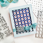 Pinkfresh Studio Dazzling Diamonds Coverplate Die 310525 Sending Smiles Your Way Card