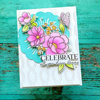 Pinkfresh Studio Decorative Circles Dies 269525 Celebration Card
