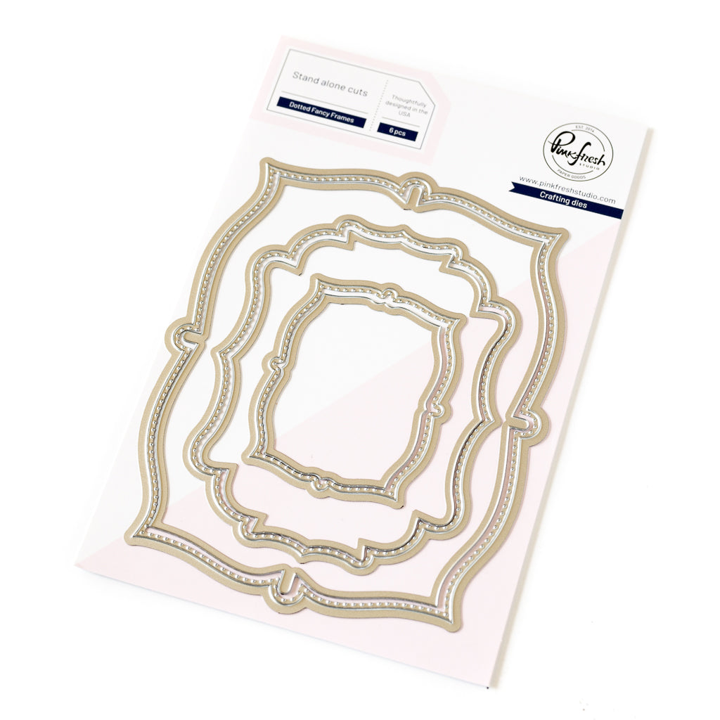 Pinkfresh Studio Dotted Fancy Frames Dies pf156es