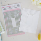 Pinkfresh Studio Dotted Nested Deckled Rectangles Dies pf186es