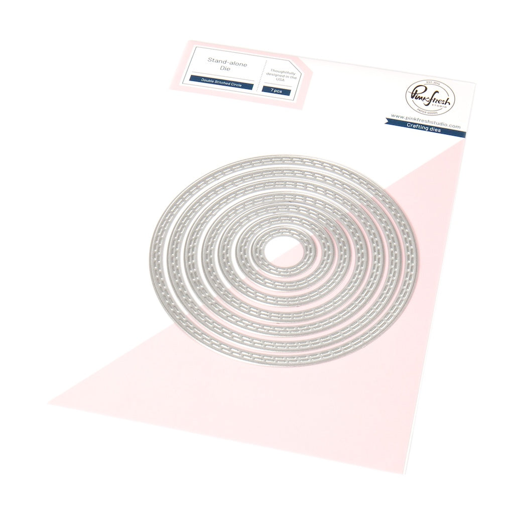Pinkfresh Studio Double Stitched Circle And Elongated Oval Dies Bundle PF184ES