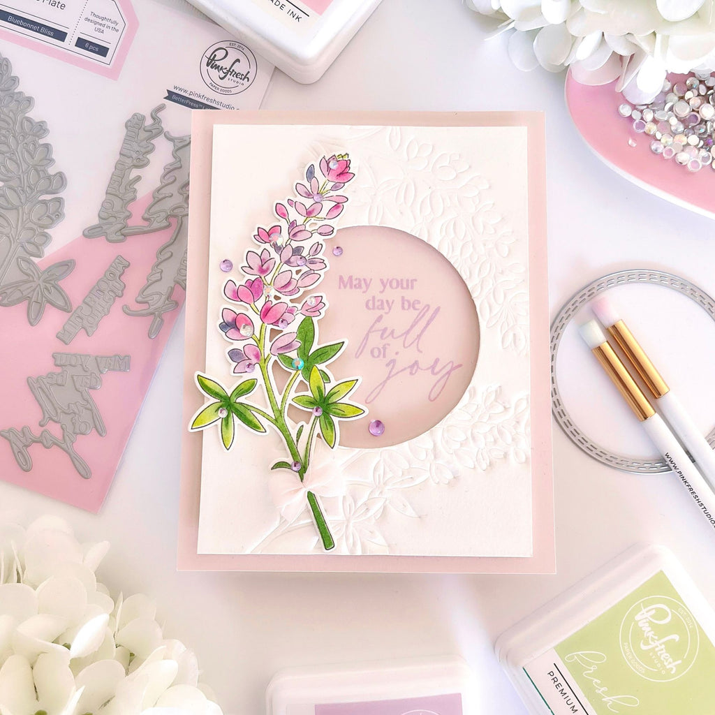 Pinkfresh Studio Double Stitched Circle Dies pf184es Full Of Joy Card