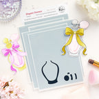Pinkfresh Studio Elegant Essence Clear Stamps Dies Stencils And Press Plates Bundle 314126 Stencils Set