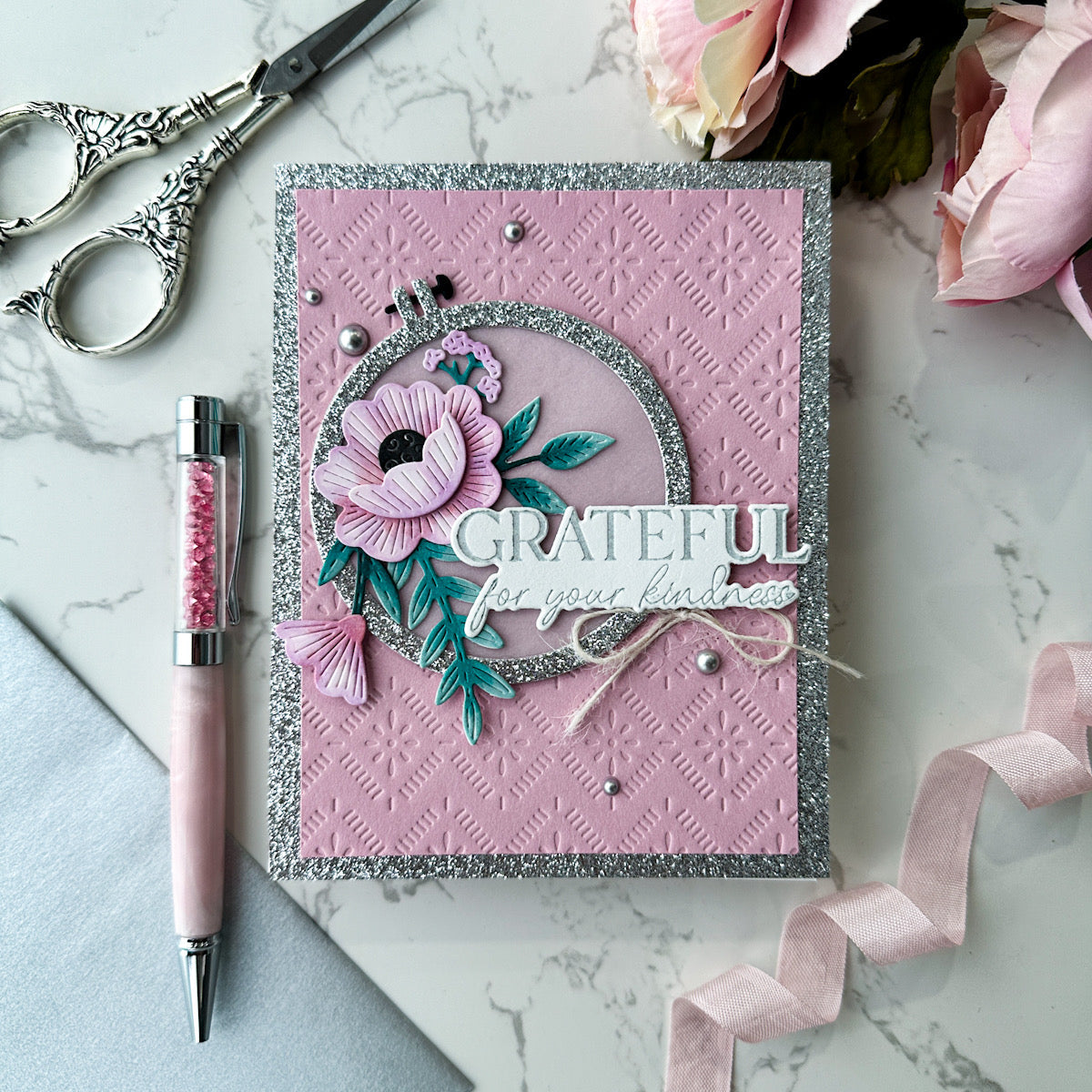Pinkfresh Studio Embroidered Blooms Die 266425* – Simon Says Stamp