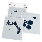 Pinkfresh Studio Embroidered Blooms Stencils 266525