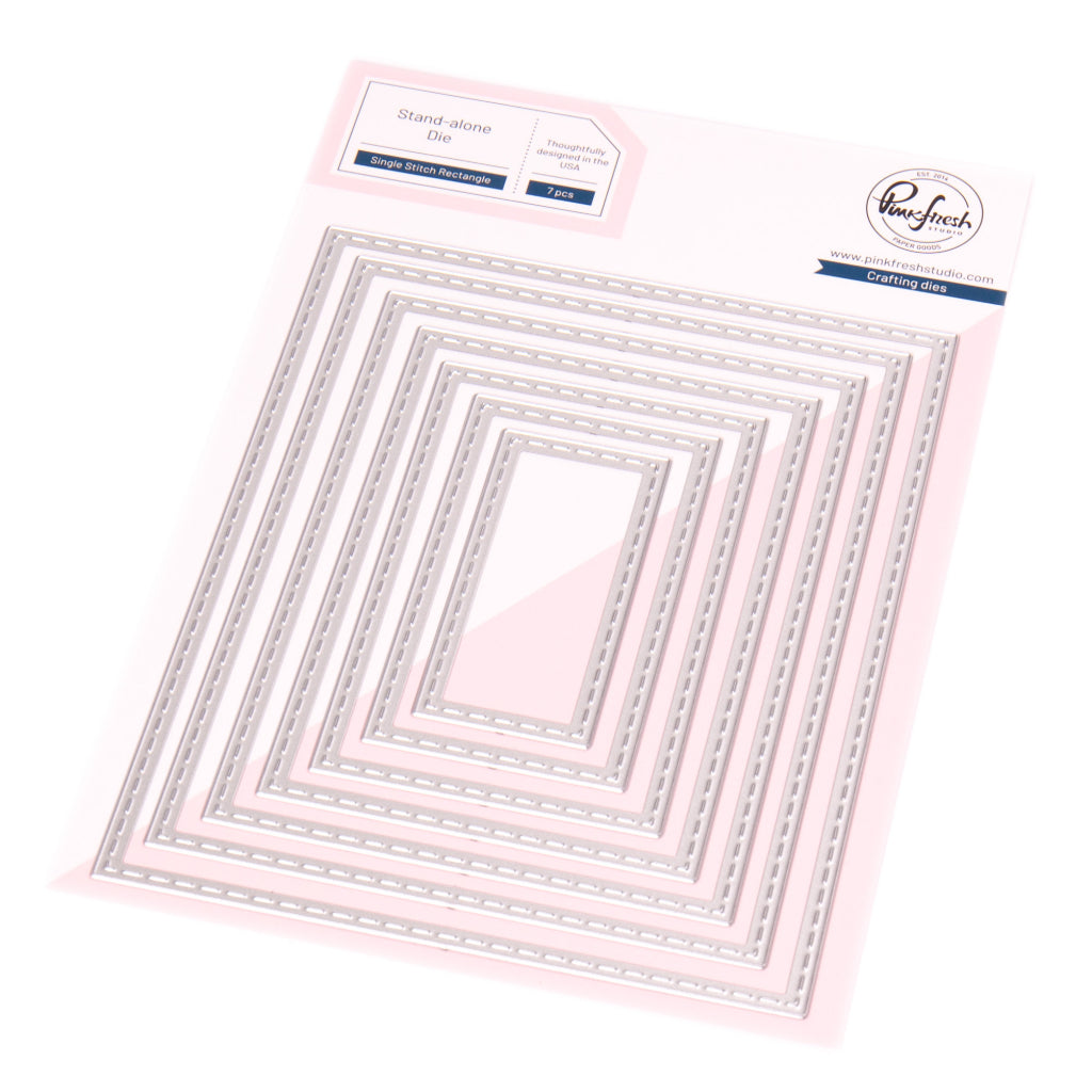 Pinkfresh Studio Essentials Single Stitch Rectangle Dies pf185es
