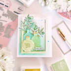 Pinkfresh Studio Essentials Single Stitch Rectangle Dies pf185es You Are Treasured Card