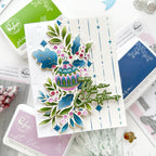 Pinkfresh Studio Festive Flourish Dies 332026 May Joy Bloom This Christmas Card