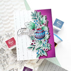 Pinkfresh Studio Festive Flourish Dies 332026 Sending Christmas Cheer Card