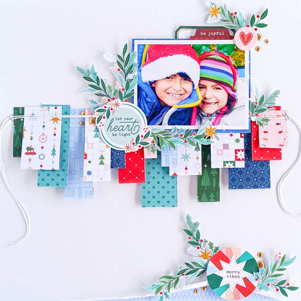 Pinkfresh Studio Festive Fun 12 x 12 Paper Pack 334626 Heart Be Light