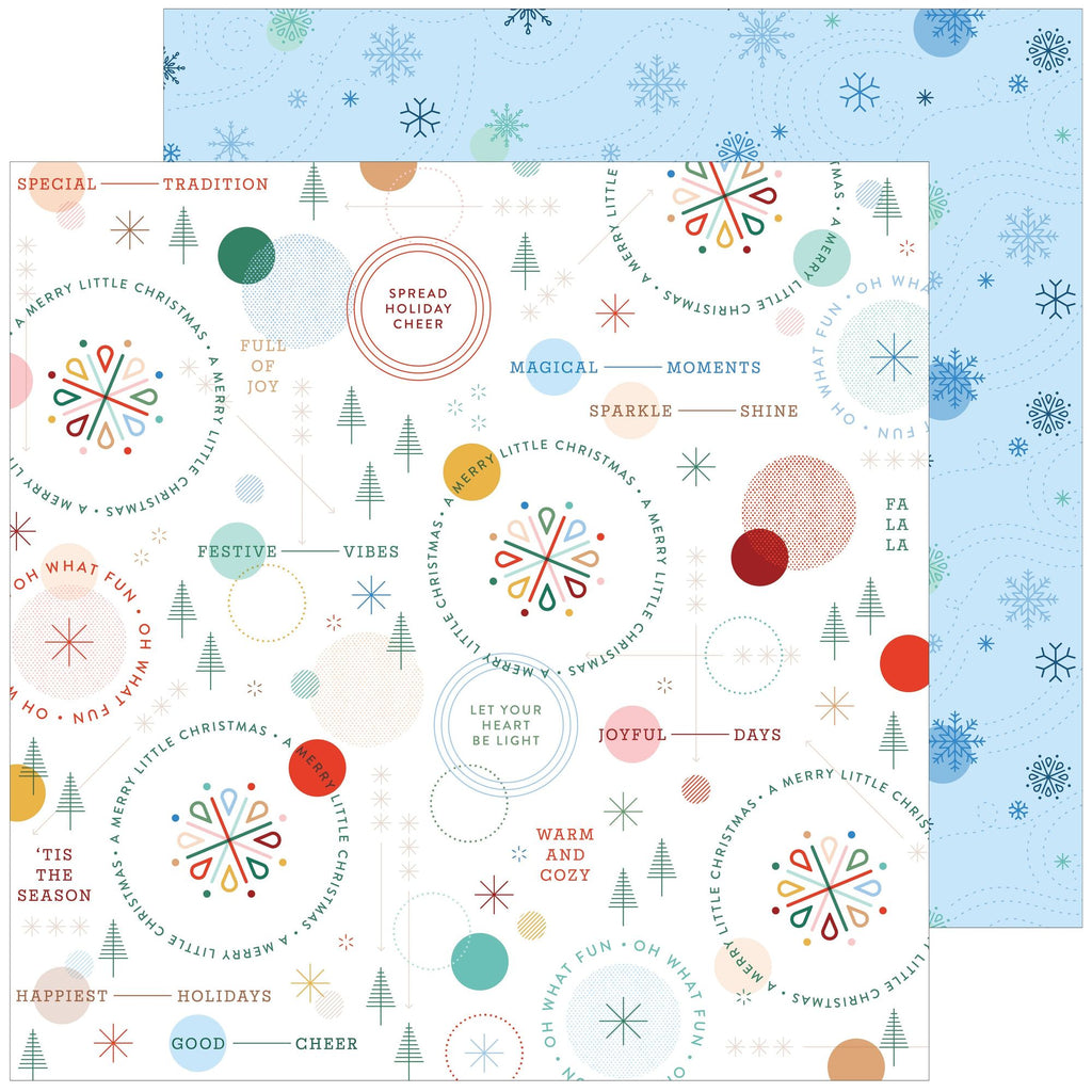 Pinkfresh Studio Festive Fun 6 x 6 Paper Pack 335926 Merry Vibes