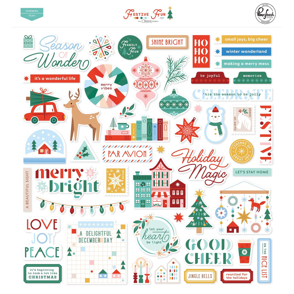 Pinkfresh Studio Festive Fun Ephemera 336126
