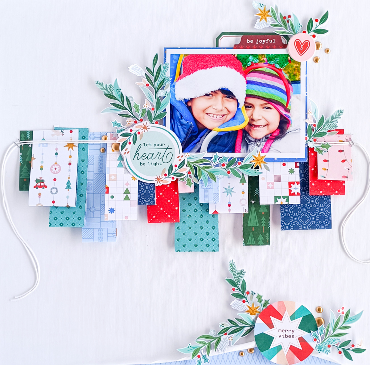 Pinkfresh Studio Festive Fun Ephemera 336126 Let Your Heart Be Light