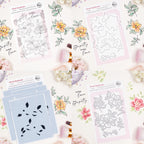 Pinkfresh Studio Floral Daydream Clear Stamps Dies Stencils And Press Plates Bundle