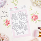 Pinkfresh Studio Floral Daydream Clear Stamps Dies Stencils And Press Plates Bundle 321126 Press Plates