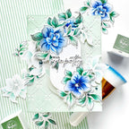 Pinkfresh Studio Floral Daydream Press Plates 321126 With Sympathy Card