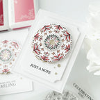Pinkfresh Studio Floral Kaleidoscope Clear Stamps 266125 Just A Note Card